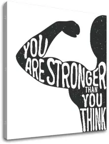 Motivačný obraz na stenu You are stronger