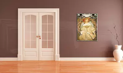 Obraz na plátne SNÍVANIE – Alfons Mucha