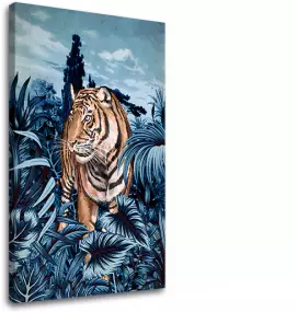 Obraz na plátne TIGER V PRÍRODE 001