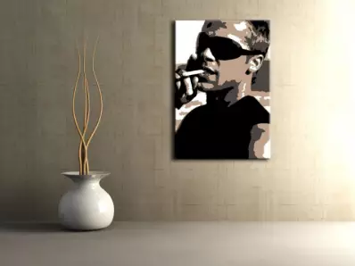 Ručne maľovaný POP Art obraz Brad Pitt