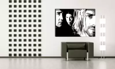 Ručne maľovaný POP Art obraz Nirvana